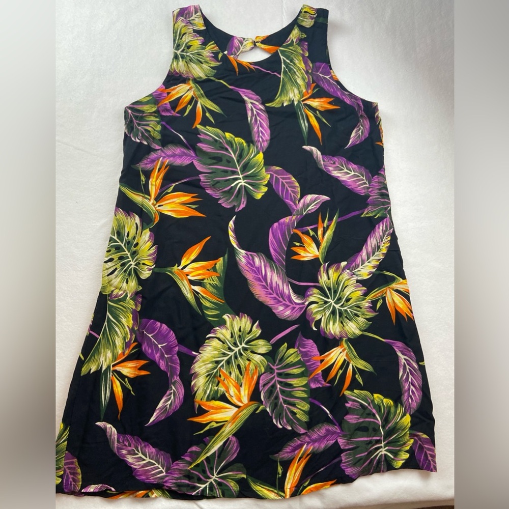 Tropical Print Mini Dress - Picture 9 of 16